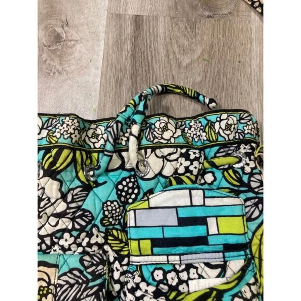 Vera Bradley Island Blooms Cinch-Top Backpack Multicolored Women's